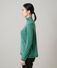 RSKAE30330 TRUNK HIROKO KOSHINO(ヒロココシノ) イラストデザインカットソー/日本製/洗える グリーン