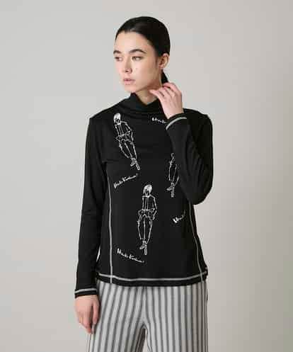 RSKAE30330 TRUNK HIROKO KOSHINO イラストデザインカットソー/日本製/洗える