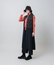 RSKAG13330 TRUNK HIROKO KOSHINO(ヒロココシノ) トランクロゴプリントチュールカットソー /日本製 /洗える ベージュ