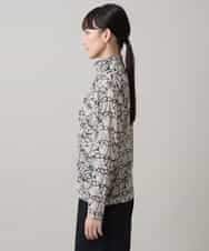 RSKAG13330 TRUNK HIROKO KOSHINO(ヒロココシノ) トランクロゴプリントチュールカットソー /日本製 /洗える ベージュ