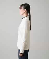 RSKAH05330 TRUNK HIROKO KOSHINO(ヒロココシノ) ロゴスパンコールデザインカットソー/日本製 /洗える アイボリー