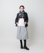 RSKAH10430 TRUNK HIROKO KOSHINO(ヒロココシノ) スノーフレークプリントプルオーバー/日本製 /洗える アイボリー