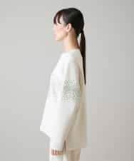 RSKAH10430 TRUNK HIROKO KOSHINO(ヒロココシノ) スノーフレークプリントプルオーバー/日本製 /洗える アイボリー