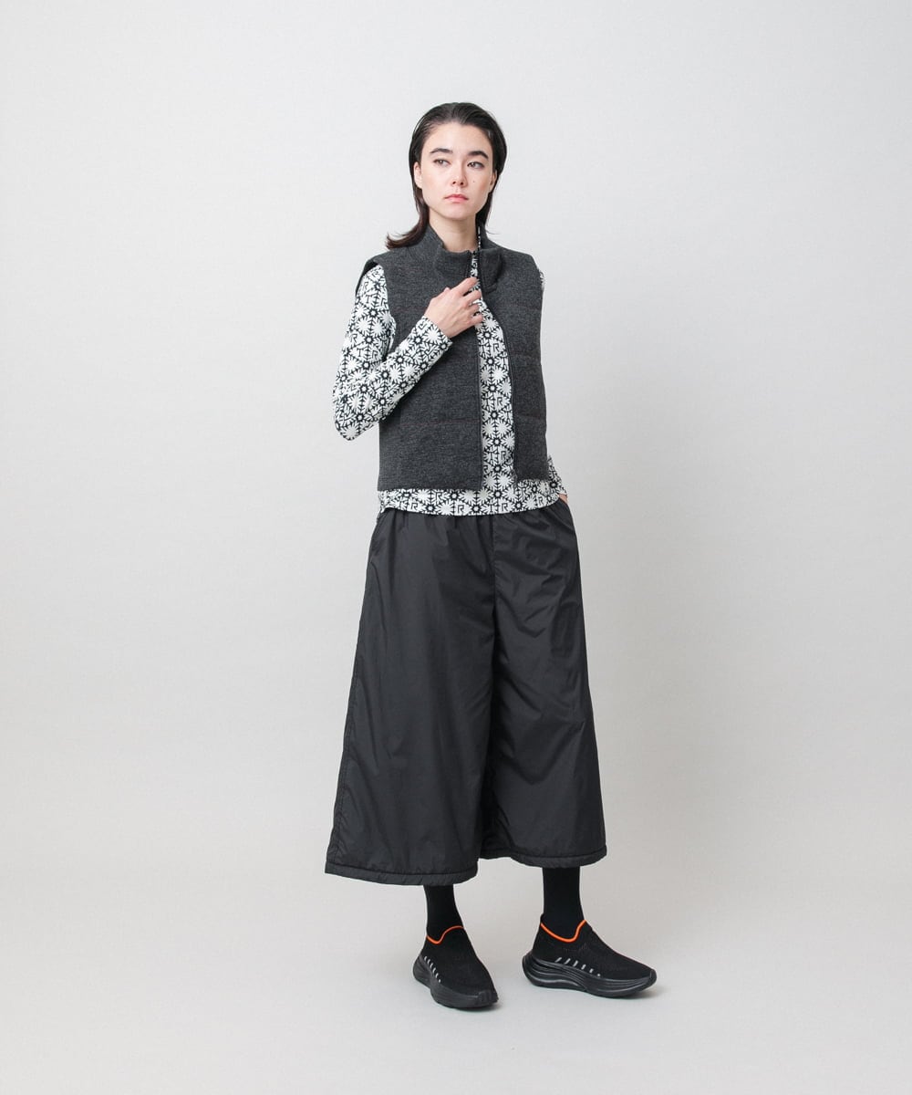 RSKAI11330 TRUNK HIROKO KOSHINO(ヒロココシノ) スノーフレークプリントカットソー/日本製 /洗える アイボリー
