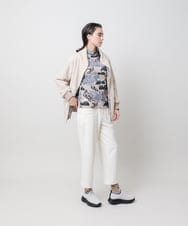 RSKAI12330 TRUNK HIROKO KOSHINO(ヒロココシノ) ウィンタープリントインナーカットソー/日本製 /洗える ベージュ