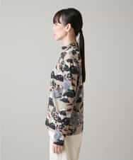 RSKAI12330 TRUNK HIROKO KOSHINO(ヒロココシノ) ウィンタープリントインナーカットソー/日本製 /洗える ベージュ