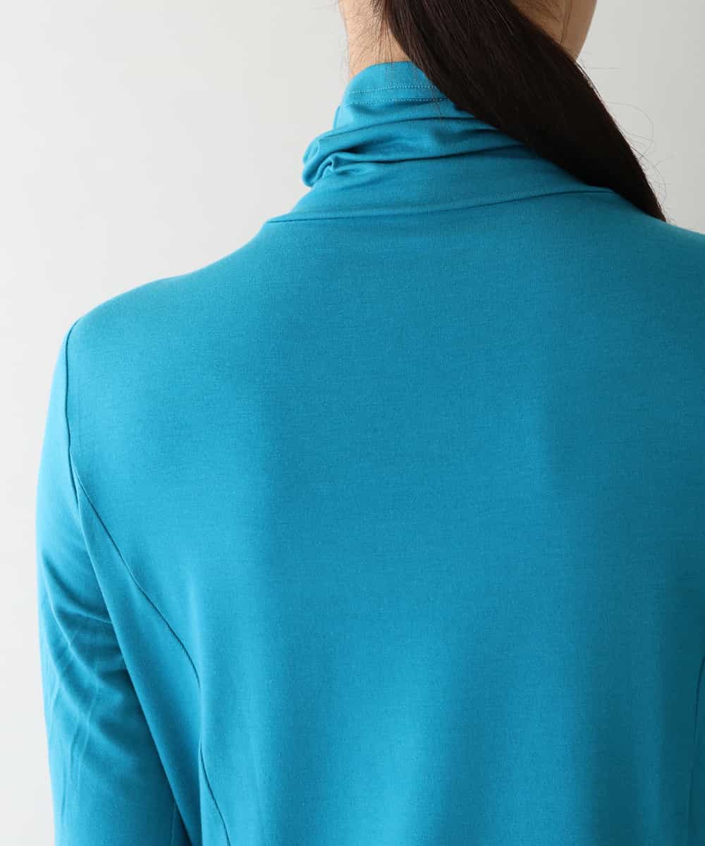 RSKAV19230 TRUNK HIROKO KOSHINO(ヒロココシノ) 【洗える】ハイネックジャージーカットソー ライトブルー