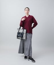 RSKCA04390 TRUNK HIROKO KOSHINO(ヒロココシノ) パッチワークフリーストレーナー/日本製/洗える アイボリー