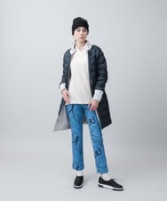 RSKCA04390 TRUNK HIROKO KOSHINO(ヒロココシノ) パッチワークフリーストレーナー/日本製/洗える アイボリー