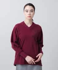 RSKCA04390 TRUNK HIROKO KOSHINO(ヒロココシノ) パッチワークフリーストレーナー/日本製/洗える レッド