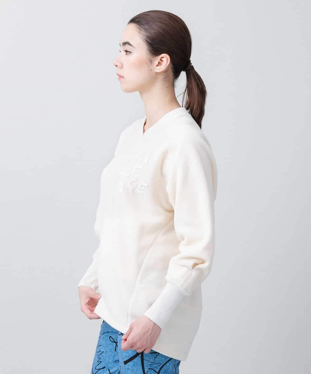 RSKCA04390 TRUNK HIROKO KOSHINO(ヒロココシノ) パッチワークフリーストレーナー/日本製/洗える アイボリー