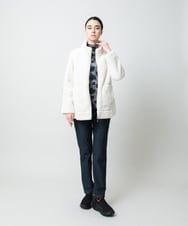 RSKCD03330 TRUNK HIROKO KOSHINO(ヒロココシノ) ハートアニマル柄ボーダーデザインプルオーバー /洗える ブラウン