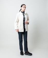 RSKCD03330 TRUNK HIROKO KOSHINO(ヒロココシノ) ハートアニマル柄ボーダーデザインプルオーバー /洗える ブラウン