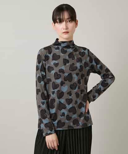 RSKCD03330  ハートアニマル柄ボーダーデザインプルオーバー /洗える