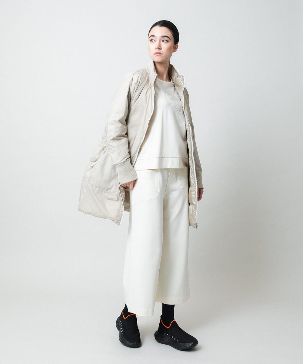 RSKCD09390 TRUNK HIROKO KOSHINO(ヒロココシノ) ハートモチーフドッキングデザインプルオーバー /日本製/洗える アイボリー