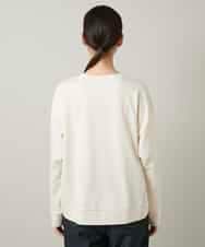 RSKCD09390 TRUNK HIROKO KOSHINO(ヒロココシノ) ハートモチーフドッキングデザインプルオーバー /日本製/洗える アイボリー