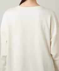 RSKCD09390 TRUNK HIROKO KOSHINO(ヒロココシノ) ハートモチーフドッキングデザインプルオーバー /日本製/洗える アイボリー