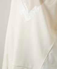 RSKCD09390 TRUNK HIROKO KOSHINO(ヒロココシノ) ハートモチーフドッキングデザインプルオーバー /日本製/洗える アイボリー