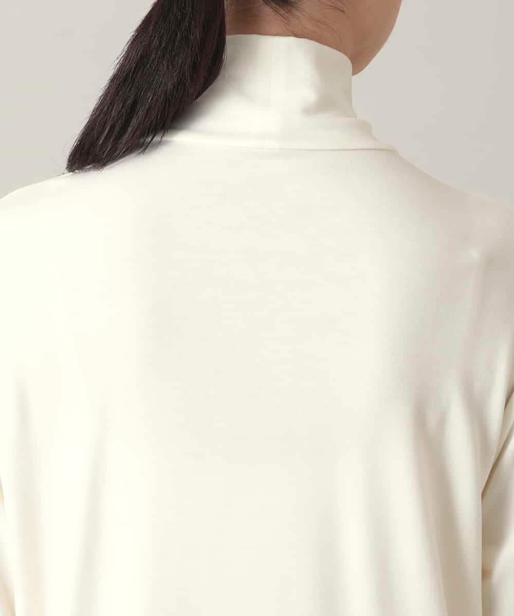 RSKED03330 TRUNK HIROKO KOSHINO(ヒロココシノ) スパンコール刺繍ロゴデザインカットソー/日本製/洗える ホワイト