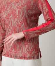 RSKED04290 TRUNK HIROKO KOSHINO(ヒロココシノ) 【先行予約】チュールロゴプリントカットソー /日本製/洗える レッド