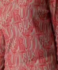 RSKED04290 TRUNK HIROKO KOSHINO(ヒロココシノ) 【先行予約】チュールロゴプリントカットソー /日本製/洗える レッド