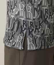 RSKED04290 TRUNK HIROKO KOSHINO(ヒロココシノ) チュールロゴプリントカットソー /日本製/洗える ブラック