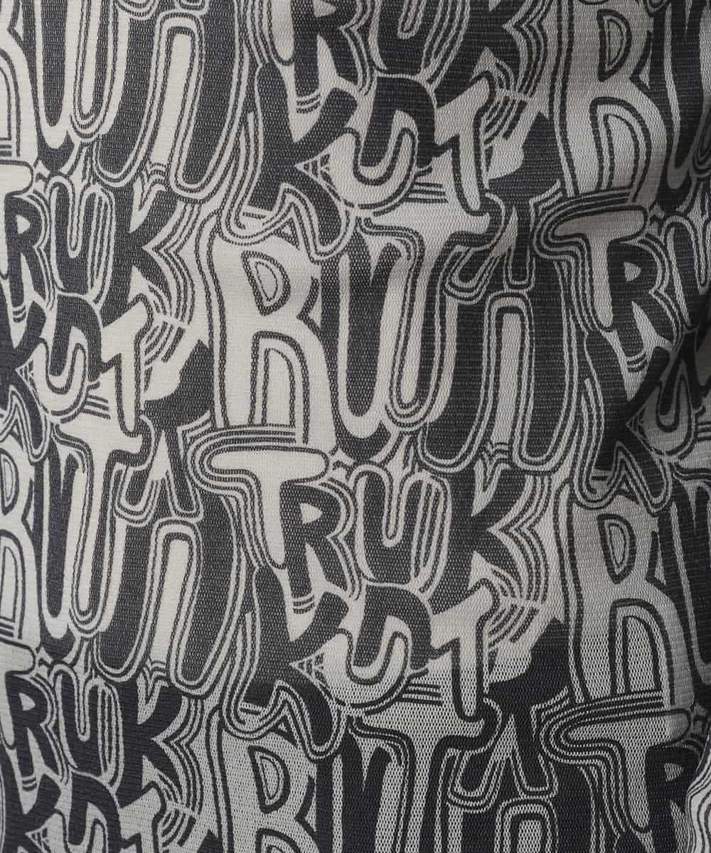 RSKED04290 TRUNK HIROKO KOSHINO(ヒロココシノ) チュールロゴプリントカットソー /日本製/洗える ブラック