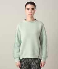 RSKED07490 TRUNK HIROKO KOSHINO(ヒロココシノ) チュール刺繍スリーブデザインプルオーバー グリーン