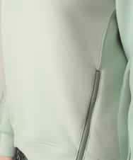 RSKED07490 TRUNK HIROKO KOSHINO(ヒロココシノ) チュール刺繍スリーブデザインプルオーバー グリーン