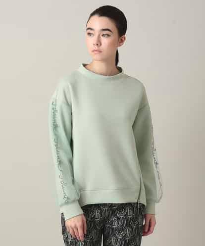 RSKED07490 TRUNK HIROKO KOSHINO チュール刺繍スリーブデザインプルオーバー