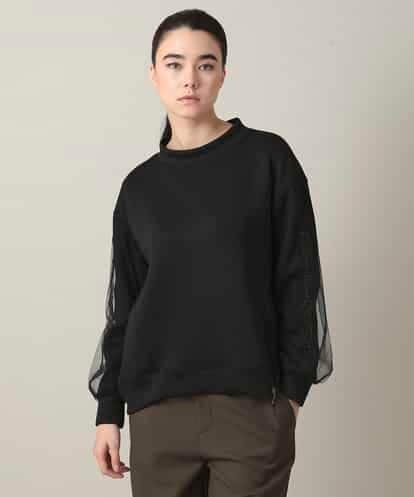 RSKED07490 TRUNK HIROKO KOSHINO チュール刺繍スリーブデザインプルオーバー
