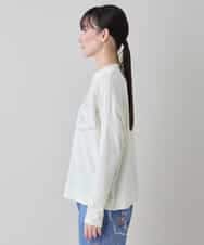 RSKEE28330 TRUNK HIROKO KOSHINO(ヒロココシノ) コラージュモチーフベア天竺プルオーバー /日本製/洗える アイボリー