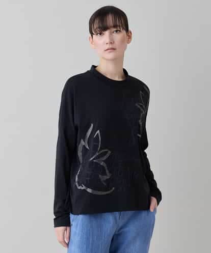 RSKEE28330 TRUNK HIROKO KOSHINO コラージュモチーフベア天竺プルオーバー /日本製/洗える