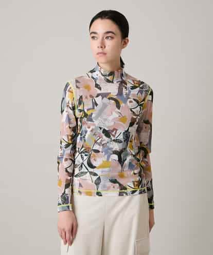 RSKEE29290 TRUNK HIROKO KOSHINO 【先行予約】コラージュプリントチュールカットソー/日本製/洗える