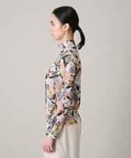 RSKEE29290 TRUNK HIROKO KOSHINO(ヒロココシノ) 【先行予約】コラージュプリントチュールカットソー/日本製/洗える アイボリー