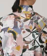 RSKEE29290 TRUNK HIROKO KOSHINO(ヒロココシノ) 【先行予約】コラージュプリントチュールカットソー/日本製/洗える アイボリー