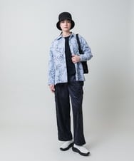 RSKEE33330 TRUNK HIROKO KOSHINO(ヒロココシノ) ドロストギャザーリブニットカットソー /日本製/洗える ホワイト