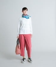 RSKES30270 TRUNK HIROKO KOSHINO(ヒロココシノ) 【洗濯機で洗える/日本製】スタッズポイントデザインカットソー ホワイト