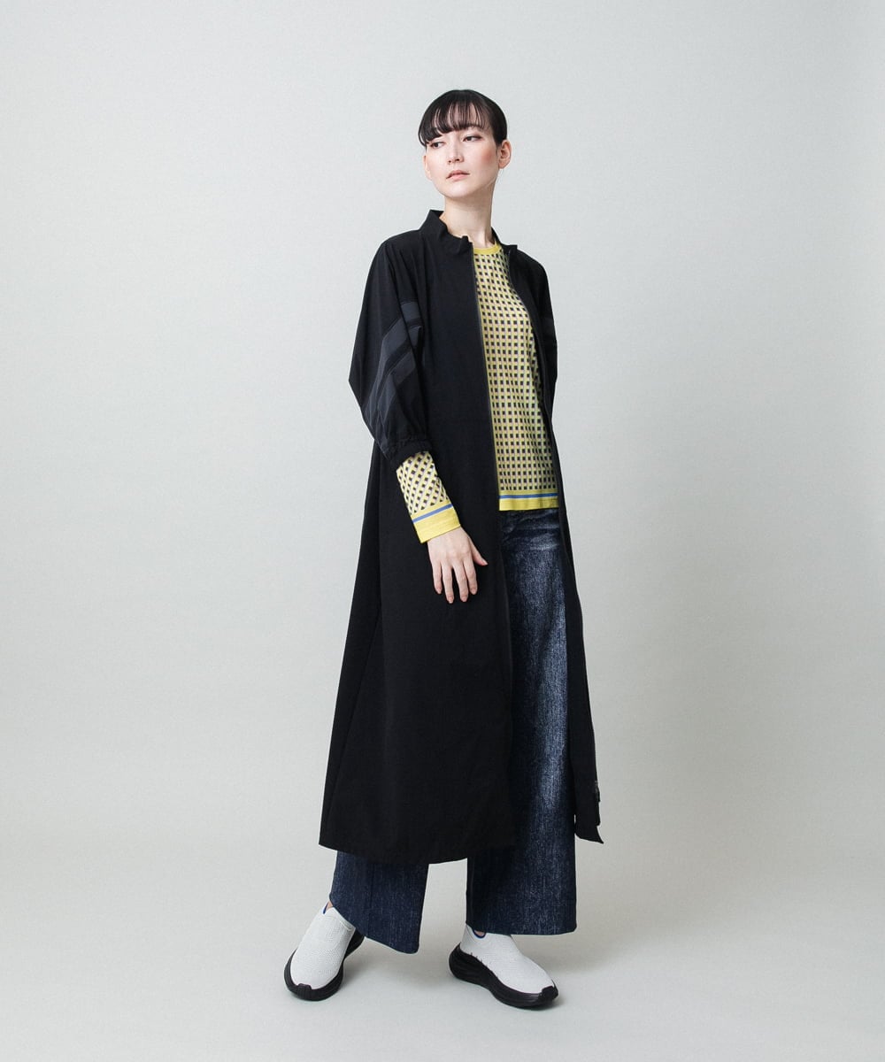 RSKFD06330 TRUNK HIROKO KOSHINO(ヒロココシノ) ファジーチェックプルオーバー/日本製/洗える ライトイエロー