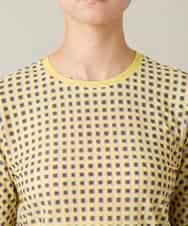 RSKFD06330 TRUNK HIROKO KOSHINO(ヒロココシノ) ファジーチェックプルオーバー/日本製/洗える ライトイエロー