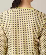 RSKFD06330 TRUNK HIROKO KOSHINO(ヒロココシノ) ファジーチェックプルオーバー/日本製/洗える ライトイエロー