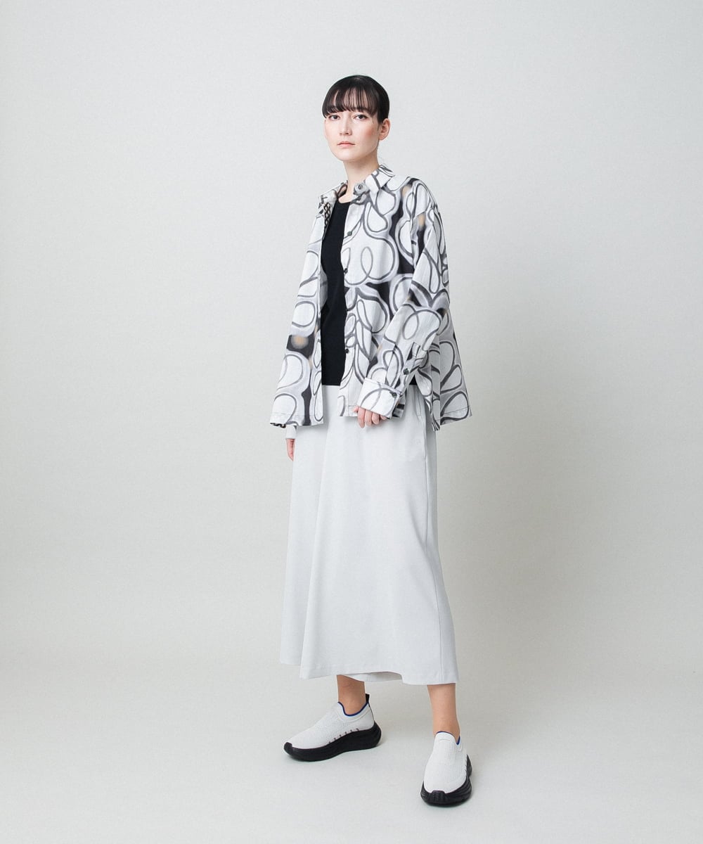 RSKFD13230 TRUNK HIROKO KOSHINO(ヒロココシノ) シアーインナープルオーバー/日本製/洗濯機で洗える ホワイト