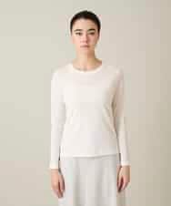 RSKFD13230 TRUNK HIROKO KOSHINO(ヒロココシノ) シアーインナープルオーバー/日本製/洗濯機で洗える ホワイト