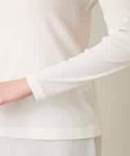 RSKFD13230 TRUNK HIROKO KOSHINO(ヒロココシノ) シアーインナープルオーバー/日本製/洗濯機で洗える ホワイト