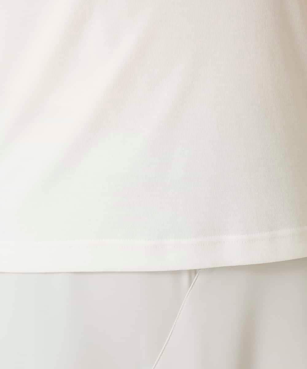 RSKFD13230 TRUNK HIROKO KOSHINO(ヒロココシノ) シアーインナープルオーバー/日本製/洗濯機で洗える ホワイト