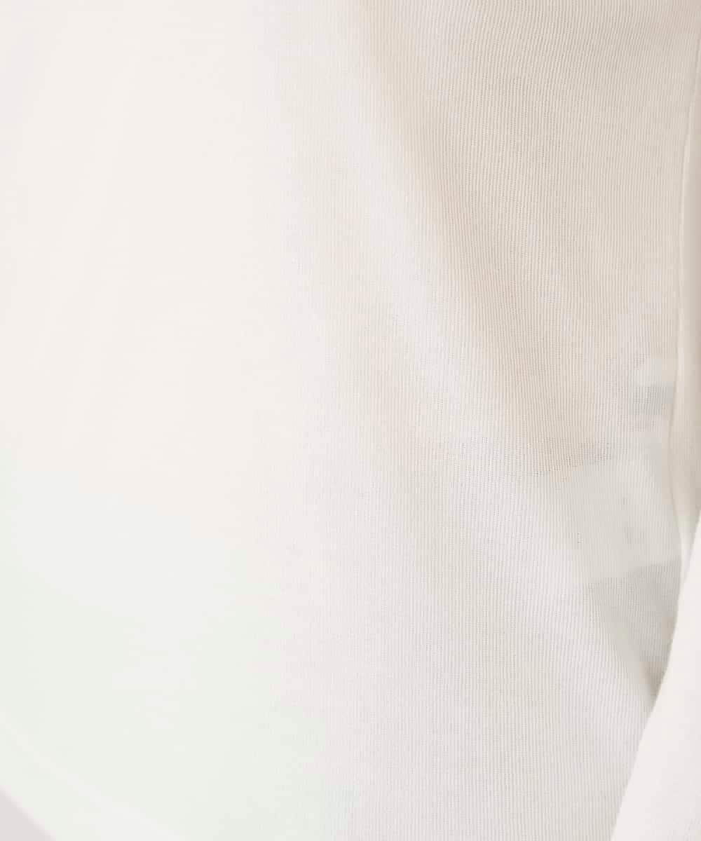 RSKFD13230 TRUNK HIROKO KOSHINO(ヒロココシノ) シアーインナープルオーバー/日本製/洗濯機で洗える ホワイト