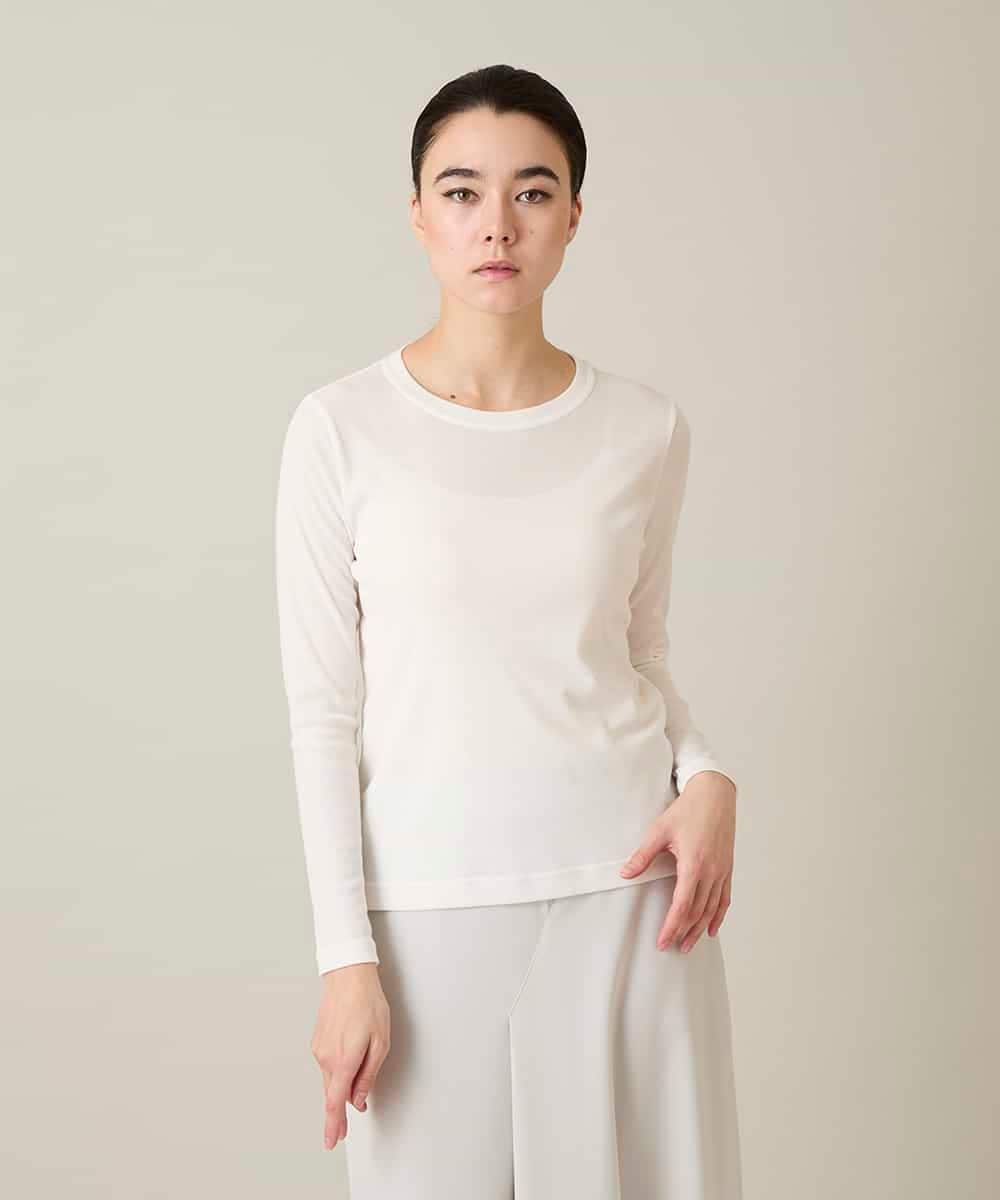 RSKFD13230 TRUNK HIROKO KOSHINO シアーインナープルオーバー/日本製/洗濯機で洗える