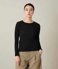 RSKFD13230 TRUNK HIROKO KOSHINO(ヒロココシノ) シアーインナープルオーバー/日本製/洗濯機で洗える ブラック