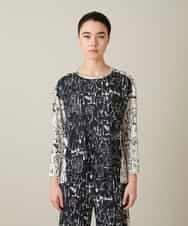 RSKFD15390 TRUNK HIROKO KOSHINO(ヒロココシノ) ドッグモチーフプルオーバー/日本製/洗える ブラック