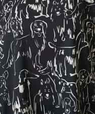 RSKFD15390 TRUNK HIROKO KOSHINO(ヒロココシノ) ドッグモチーフプルオーバー/日本製/洗える ブラック